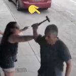 Hombre le entra a martillazos a una mujer sin mediar palabras
